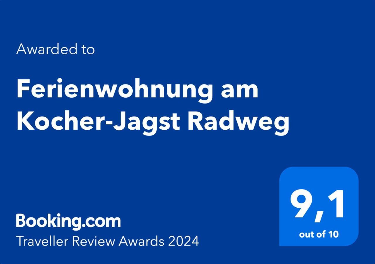 נויינשטאדט אם קוכר Ferienwohnung Am Kocher-Jagst Radweg מראה חיצוני תמונה